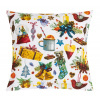 Bellatex Povláček bavlněný - vánoce - 40x40 cm Bílá,Červená,Zlatá