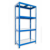 Kovový regál do dielne Biedrax 45 x 60 x 180 cm, modrý - 4 police pozink