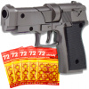 PIŠTOĽ NA KAPSLOVKY 5x72ks KOVOVÝ REVOLVER PRE DETI + DARČEK