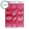 Plastová forma mäkká STAMPERIA, A4, Kvety a srdce