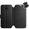 Kryt na mobil Flip púzdro na mobil Samsung Galaxy J3 2017 - Čierne - kožené - Black Leather (5903226495115)