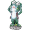 Dekorácia Strend Pro Gecco, žabiak, 14x12x25 cm, polyresin, solárna žaba, 2x LED, AAA