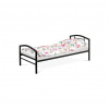 AUTRONIC Jednolôžková posteľ 94x207cm, kov, čierna, BED-1900 BK