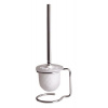 Sapho X-ROUND E WC kefa na postavenie, mliečne sklo, chróm XR302