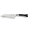 Lion Sabatier Nôž Santoku EDONIST nity z nehrdzavejúcej ocele čierny 18 cm
