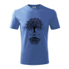 Narodeninový strom 50 - Tričko detské bavlnené - 134 cm/8 rokov ( Svetlomodrá )