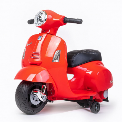 Detská elektrická motorka Baby Mix Vespa červená Farba: Červená