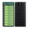 Puzdro PowerBank 8 článkov 18650 2xUSB USB C Micro