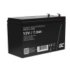 Green Cell AGM VRLA 12V 7Ah maintenance-free battery for UPS units