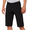 Cyklistické kraťasy 100% Ridecamp Shorts W/Liner Black M