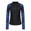 Slazenger Swim Jacket Womens Black/Leaf AOP 10 (38)