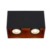 Lucide 22966/02/30 Stropné svietidlo BIDO GU10, 2x50W, IP20, čierna/zlatá