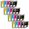 Tusz LC985 LC1100 pre BROTHER DCP J125 J140W J315W J515 145C 165C 375CW 195C