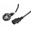 LANBERG CEE 7/7 na IEC 320 C13 POWER CORD 5M VDE černý CA-C13C-11CC-0050-BK