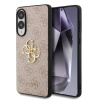Guess PU 4G Metal Logo Zadní Kryt pre Samsung Galaxy S25 Edge Pink