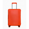 Oranžový kabínový kufor Osaka uzatváraný prackami