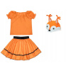 Kostým pre dievča - Veverička sukňa sukne 116-128 3el (Veverička sukňa s sukňou outfit s sukňou 116-128)
