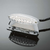 Koncové moto svetlo Highway Hawk MINI s LED, držiak ŠPZ, E-mark, chróm (1ks) 313685