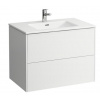Laufen PRO S umývadlová skrinka 80x50cm s umývadlom Slim,1otv.pre bat.,2 zásuvky,BielaLesk H8649612611041