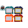 Teddies Magnetická tabuľka kresliaca plast 15x13cm 4 farby v sáčku 24ks v boxe