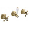 SAPHO - ANTEA podomietková sprchová batéria, 2 výstupy, bronz SET305-106
