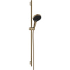 HANSGROHE Rainfinity sprchová súprava, ručná sprcha 3jet EcoSmart priemer 132 mm, 90 cm sprchová tyč Puro S, jazdec s tlačidlom Push a textilná sprchová hadica 160 cm, kartáčovaný bronz, 28744140