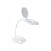 Kozmetická lampa - Velleman VtlLAMP14 14 V Bielom stole Kozmetická lampa (LED kozmetická lampa s lupičom 3 dioptrie)