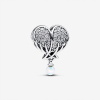 Charms Pandora – Lesklé krídla anjela a srdce 792980C01