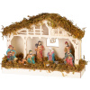 Dekorácia MagicHome Vianoce, betlehem, 5x LED teplá biela, 3xAA, interiér, 26,3x7,3x19,2 cm