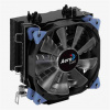 Eurocase AeroCool Verkho 5 Dark CPU chladič Blue LED 120mm fan LGA1700, AM5, univ. socket ACTC-NA30510.02 Aerocool