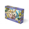 Puzzle 3D - Smějící se jednorožci