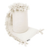 BELISIMA Mantinel do postieľky Mušelín cream 180x33 krémová