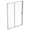 Ideal Standard Connect 2 - Posuvné sprchové dvere, dvojdielne, 110 cm, silver bright/číre sklo K9275EO
