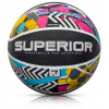 Basketbalová guľa Meteor Superior Abstrakt r. 7 (Basketbal pre basketbalový meteor nadriadený R7 a)