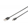 Digitus USB Type-C connection cable, type C to A M/M, 1.8m, 3A, 480MB, 2.0 Version AK-300154-018-S