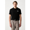 Karl Lagerfeld polo tričko pánske bavlnené s elastanom 563235.745780 čierna S