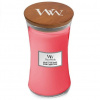 Woodwick oválna váza Melon and Pink Quartz 609.5g, Vonná sviečka