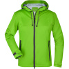 James & Nicholson Bunda JN 1097, 3-vrstvá, softshellová, dámská COT021097m6501-spring gree S Zelená/šedá