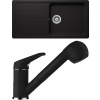 Set Schock S23-2 (dřez Formhaus D-100L Nero + baterie Cosmo.120 Nero)