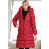 Z9719 DEWBERRY WOMEN'S COAT-BURGUNDY čierna | červená S dewberry 2465430711083