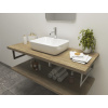 CERAMICA LATINA ATYP 161-180 x 46-50cm doska pod umývadlo, MDF/lamino, dub halifax prírodný