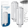 Sprchový filter Wessper aquashower na tvrdú vodu, strieborný, 7500l - 2 ks