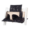 DOOKY Výplň do stoličky Seat Cushion Set Romantic Leaves Black