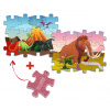 MUFFIK Everlasting puzzle – Dinosaury/Pravek Varianta puzzlí: Brachiosaurus/Mamut MFP-02-2 12 dielikov