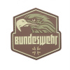 Nášivka BUNDESWEHR plastová velcro HNĚDÁ