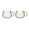 Vialli Design - Tulip Set 2 šálok so žltými rúčkami 350 ml