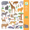 Djeco samolepky africké zvieratá