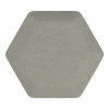 Čalúnený obkladový panel Riwiera - hexagon, sivá