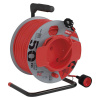 EMOS SK s.r.o. Predlžovací kábel na bubne 50 m / 1 zásuvka / červený / PVC / 230 V / 1,5 mm2 - P19150
