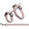 TRIXIE Postroj pre mačky s vodítkom 27-45 cm 13 mm 1,2 m 27-45 cm/ 13 mm, 1,2 m, šedá/růžová